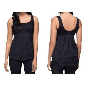 LULULEMON ATHLETICA Tame Me Tank In Black Size 4
